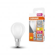OSRAM E14 SUPERSTAR+ CLASSIC LED Tropfenlampe dimmbar 2,2W wie 25W 2700K warmweißes Licht matt hervorragende Farbwiedergabe von CRI > 90